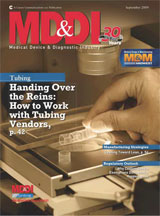 Cover of MD&DI Sept '09